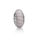 Glass Lavender Candy Stripes - Pandora